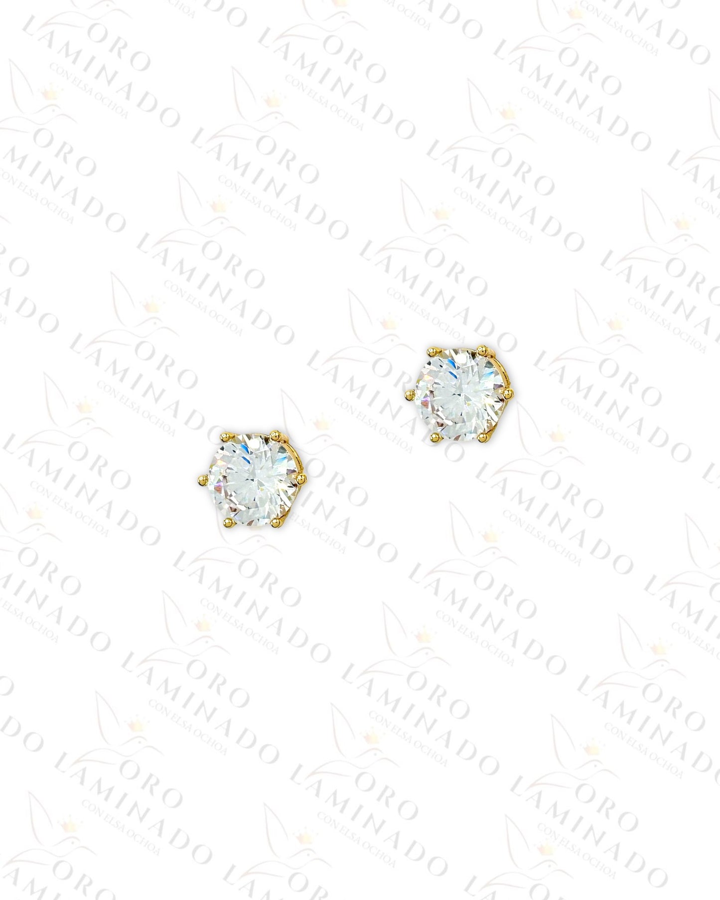 High Quality Gold Diamond Earrings B112