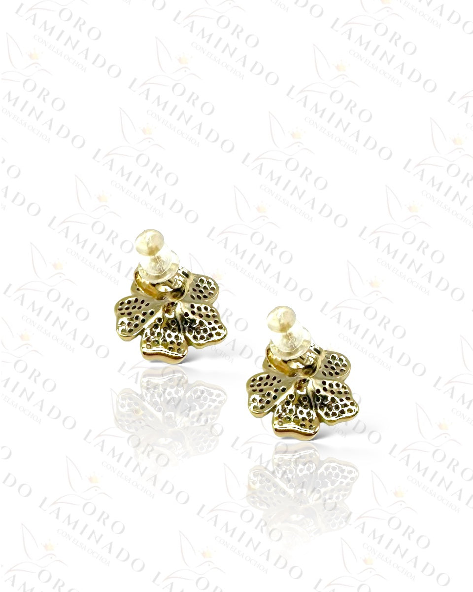 High Quality Gleaming Flower Earrings  C479