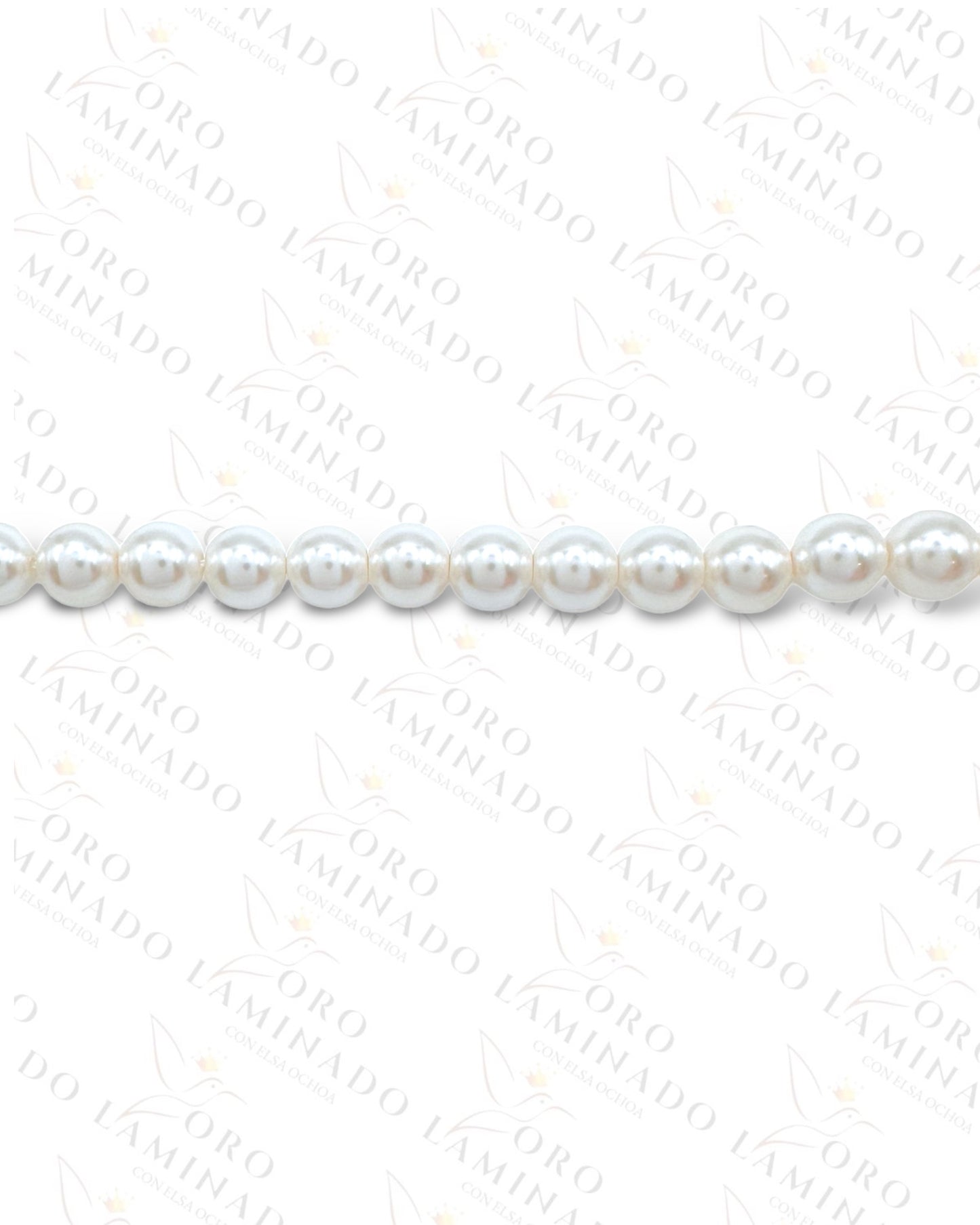 Long Pearl Necklace With Silver Multicolor Flower Charm R163