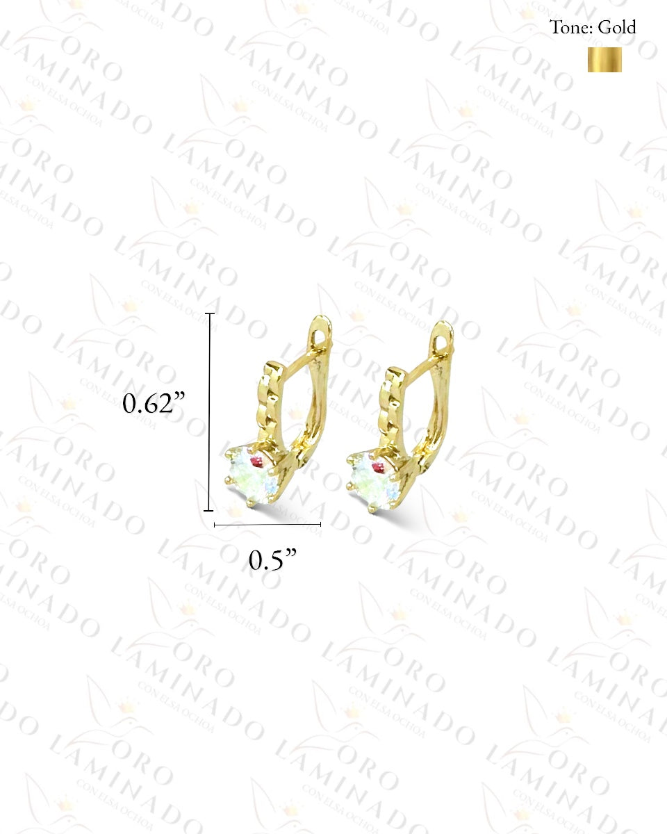 High Quality Irisdecent Stone Earrings G419