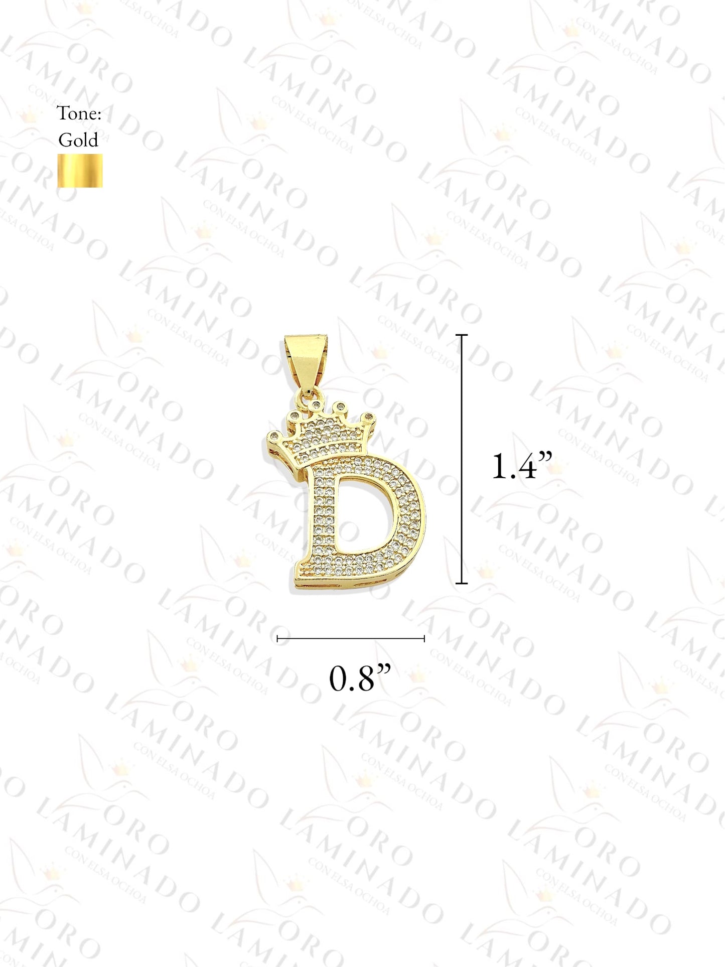 Letter "D" Crown Pendant Y120