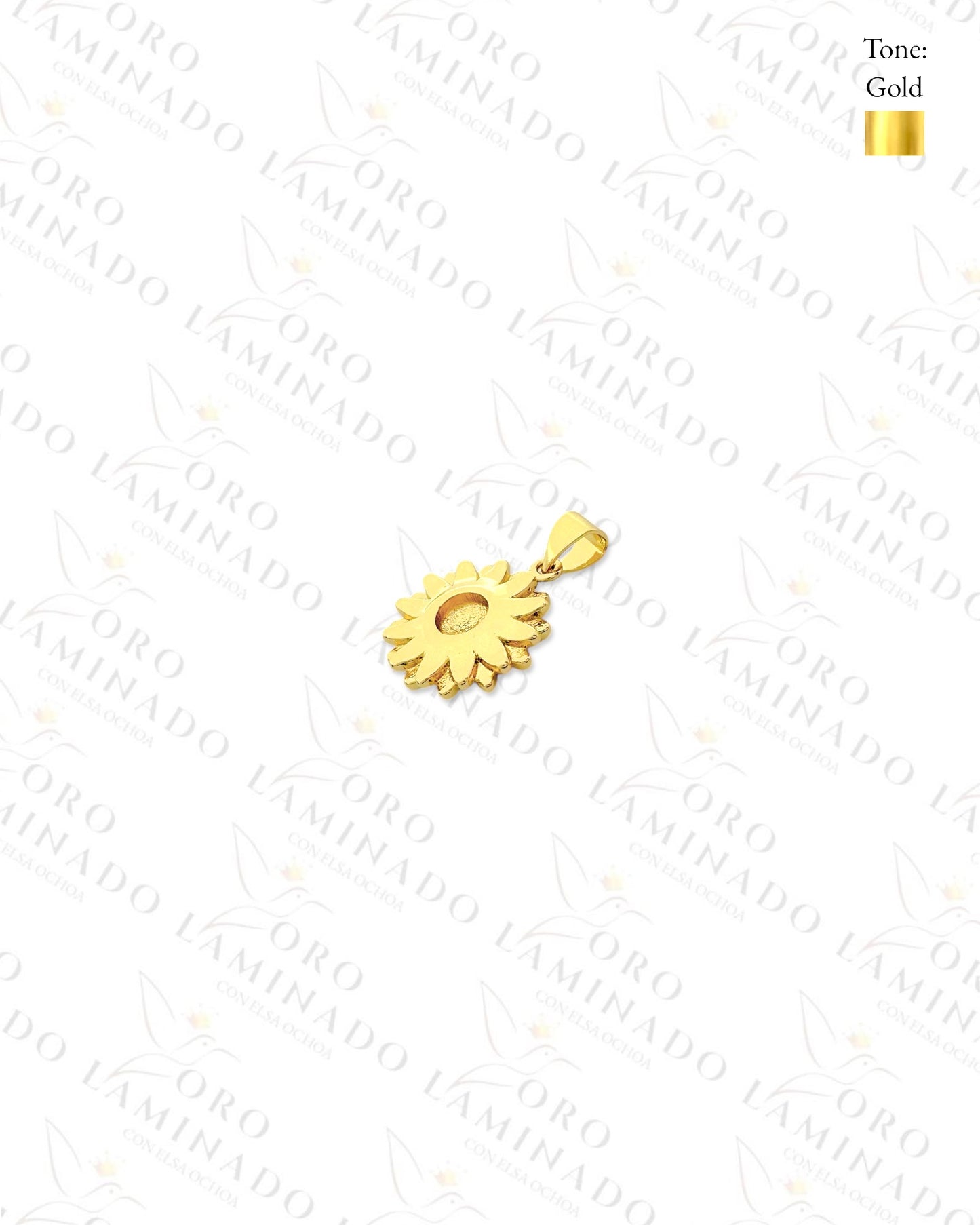 Gold Filled Yellow Sunflower Pendant G475