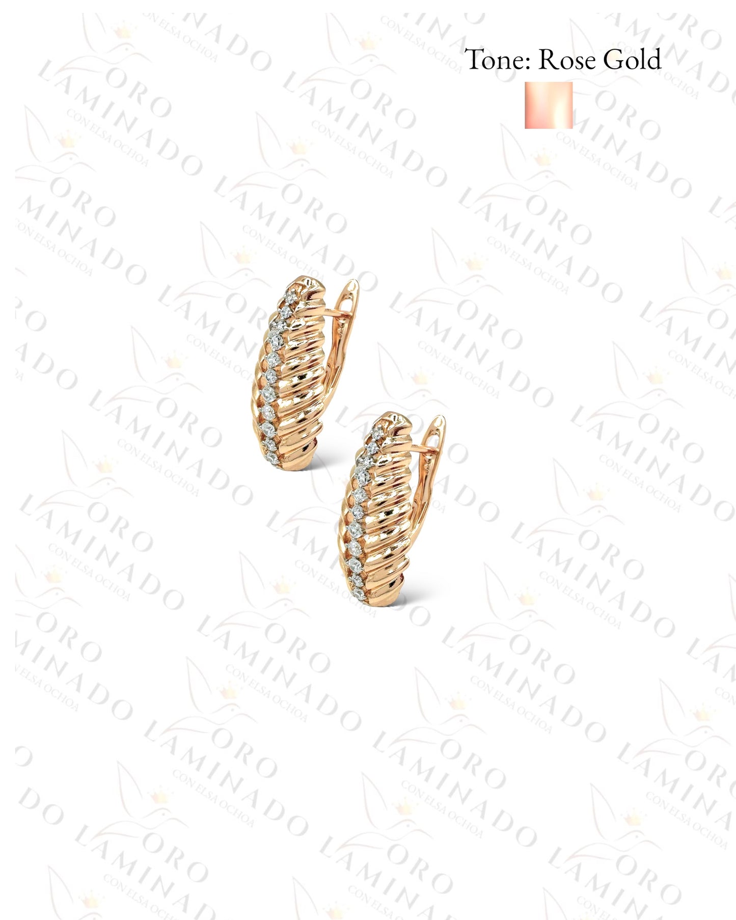 High Quality Rose Gold Hoop Earrings G214