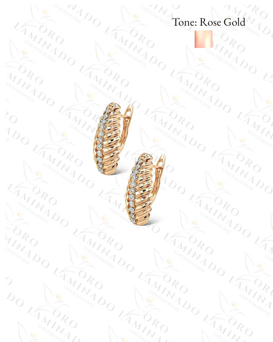 High Quality Rose Gold Hoop Earrings G214