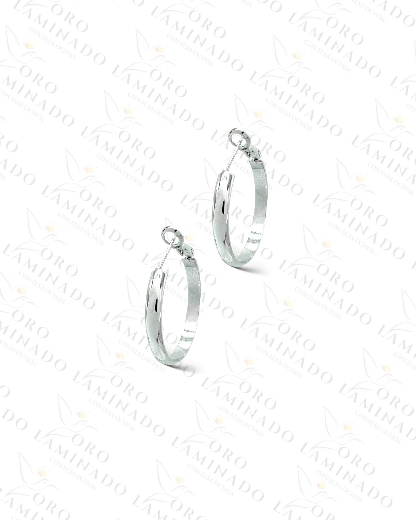 High Quality Silver Hoop Earrings  Y267