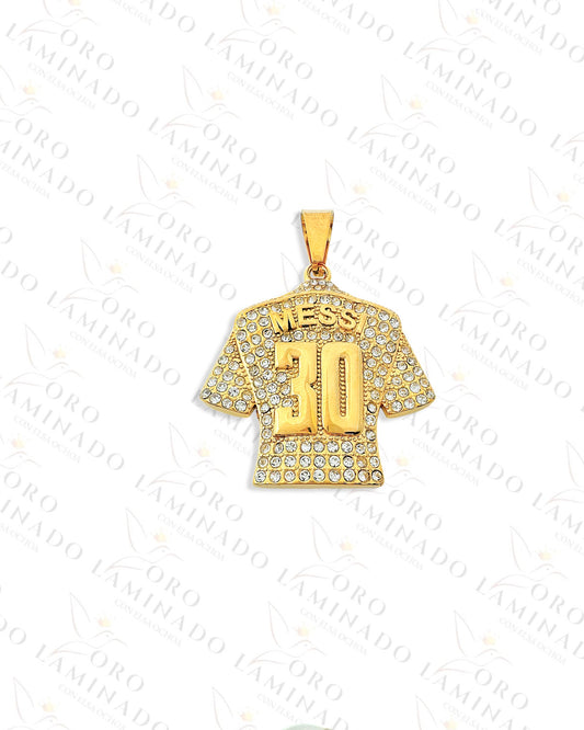 Stainless Steel Messi Shirt Pendant B227