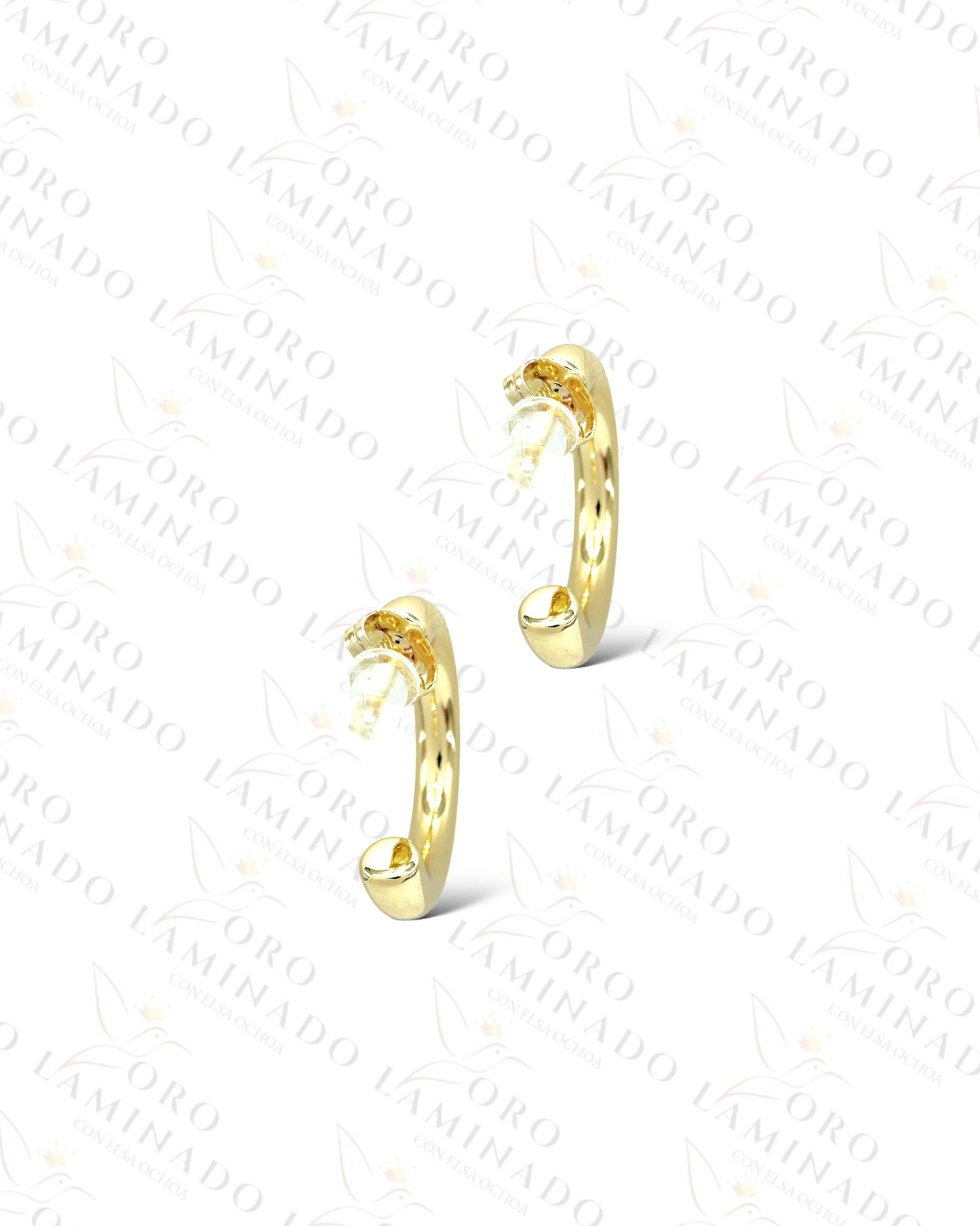 High Quality Plain C-Shape Earrings B474