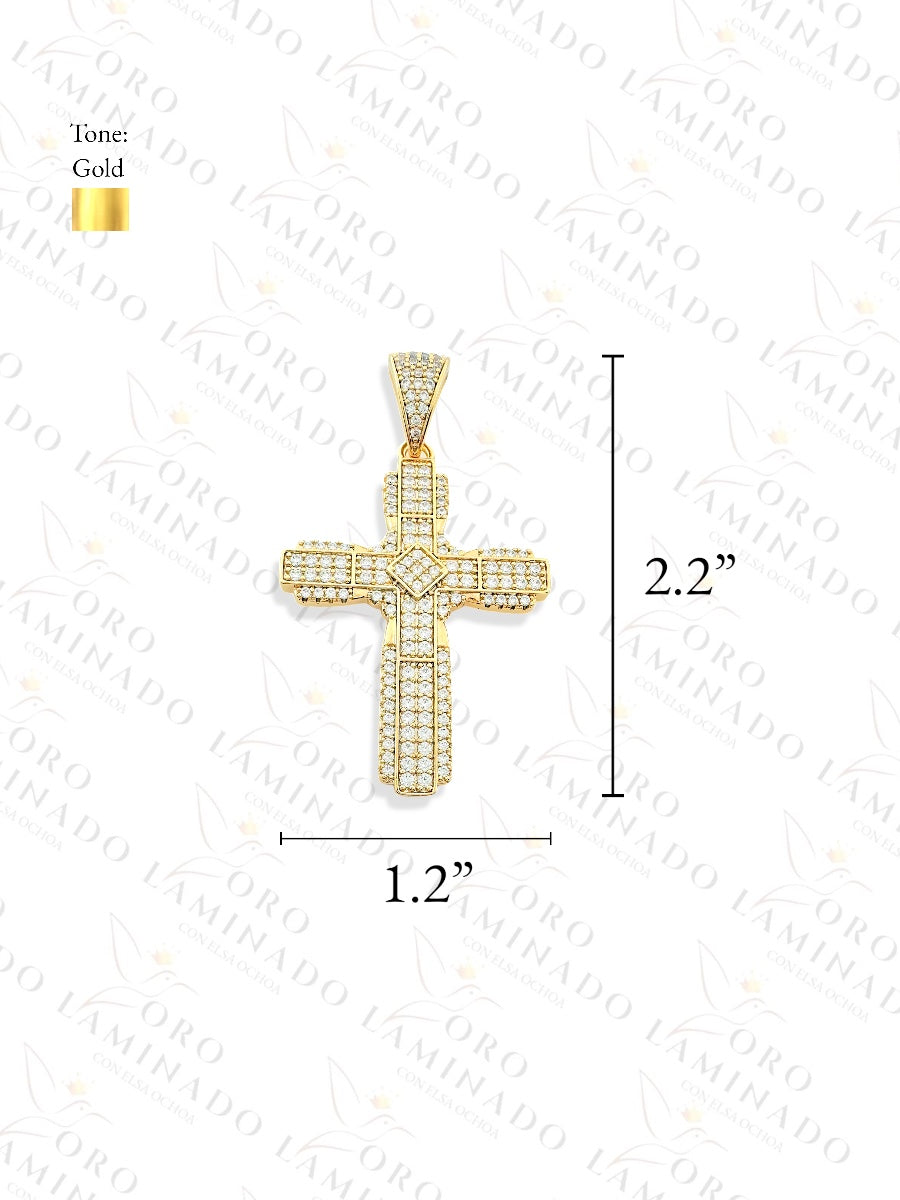 Cross with Stones Pendant C208