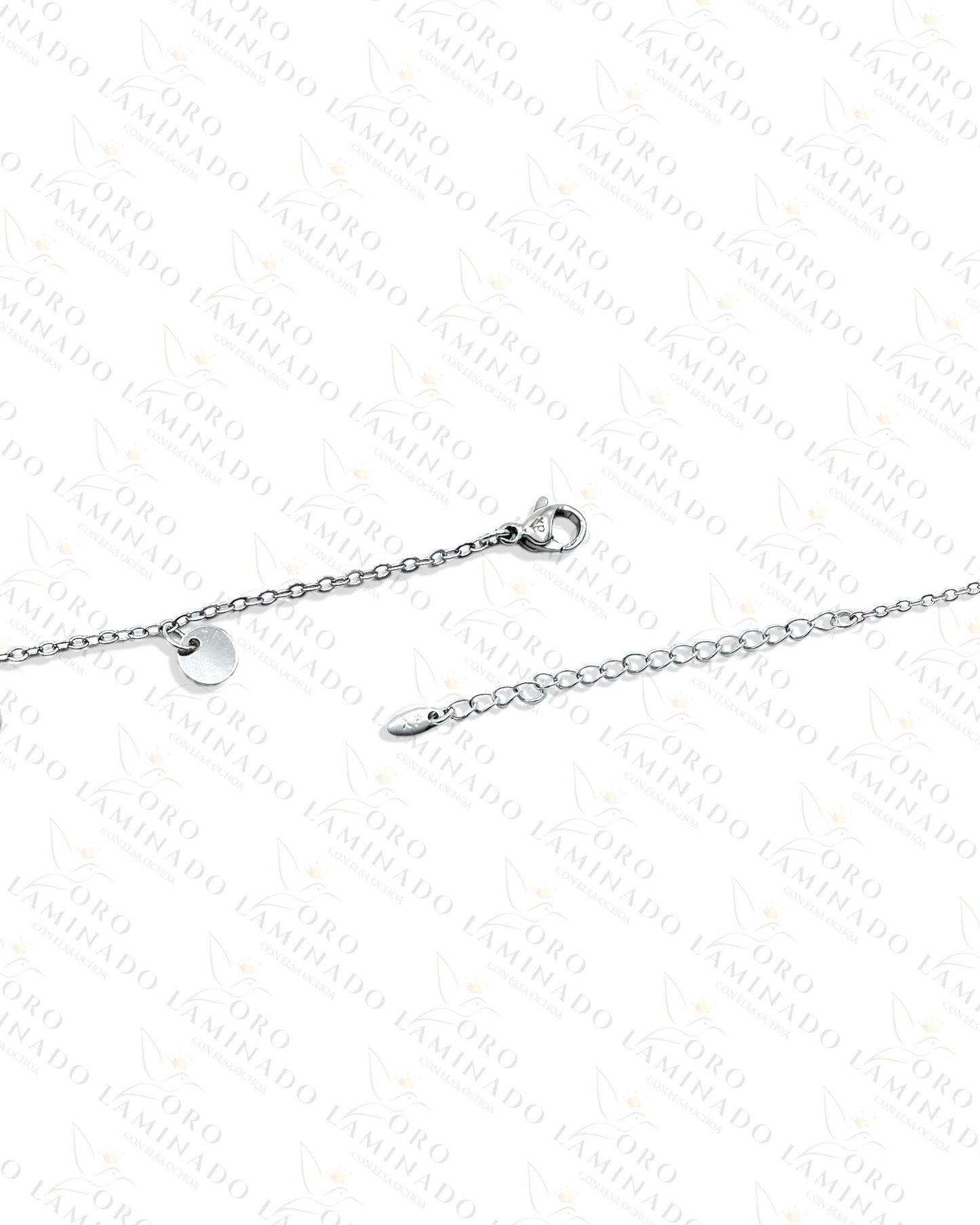 High Quality Silver Diamond Anklet Pack of 3 B416