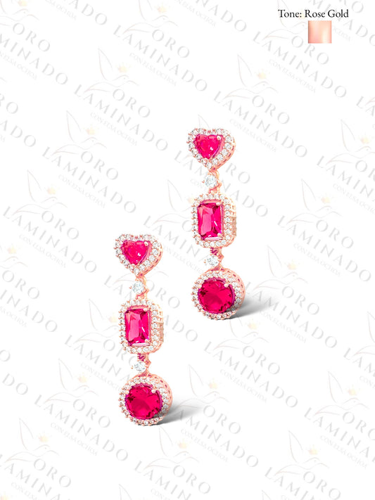 High Quality Heart and Shapes Earrings B64