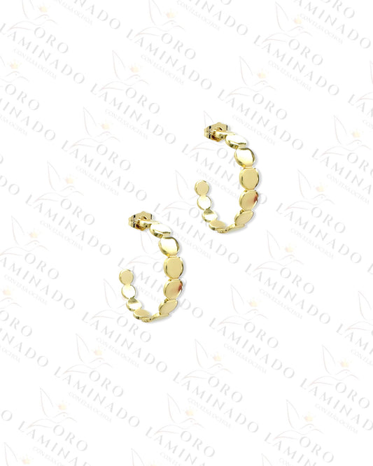 High Quality Golden Hoop Earrings C78