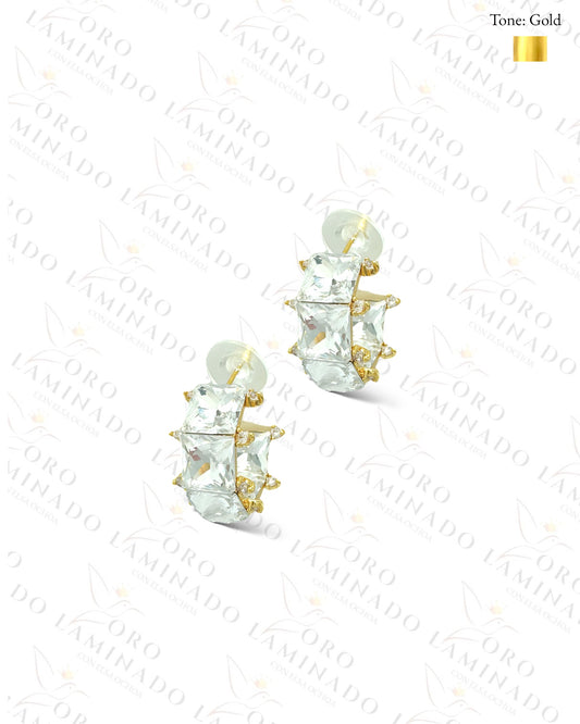 High Quality Crystal Square Earrings B465