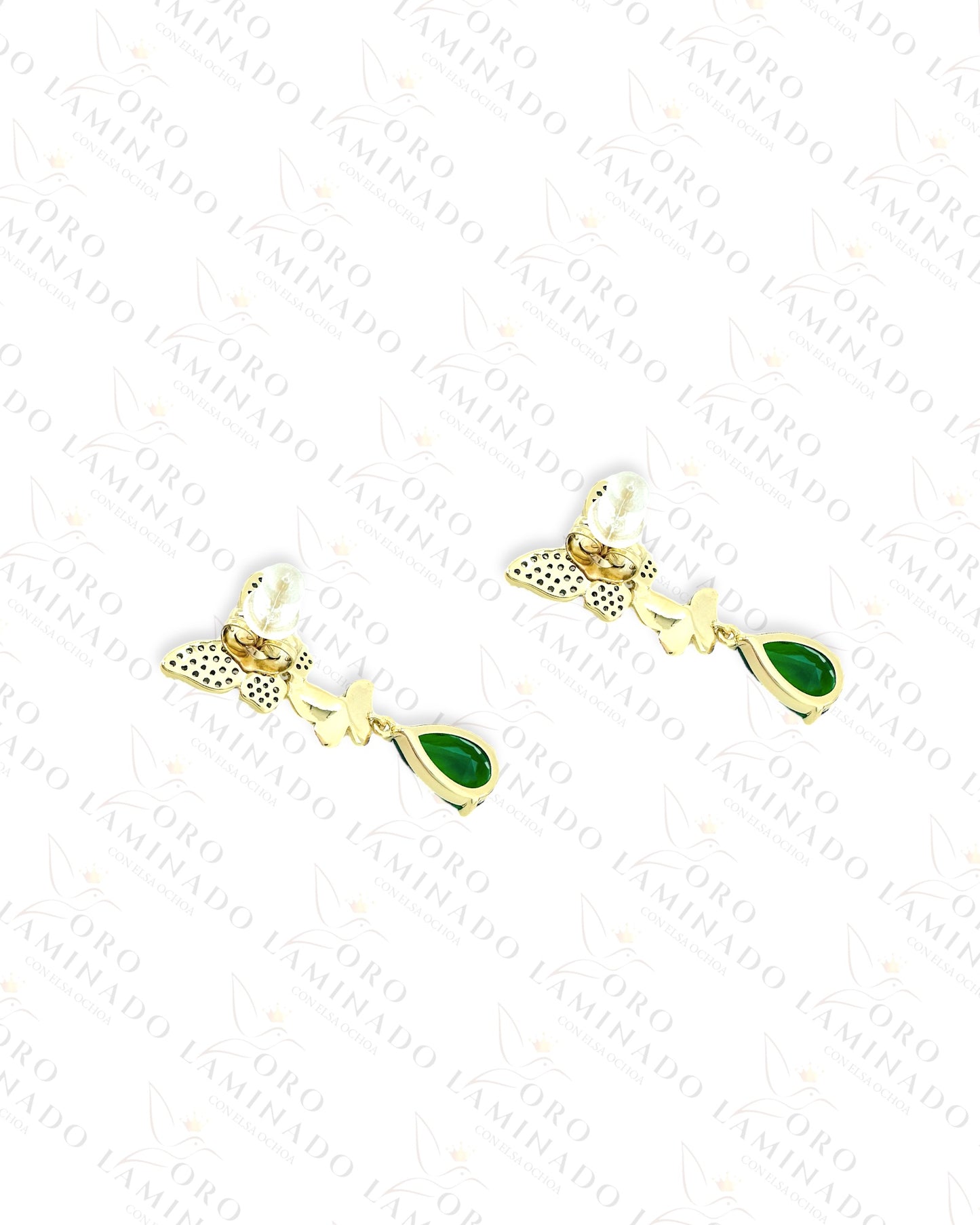 High Quality Green Butterfly Earrings