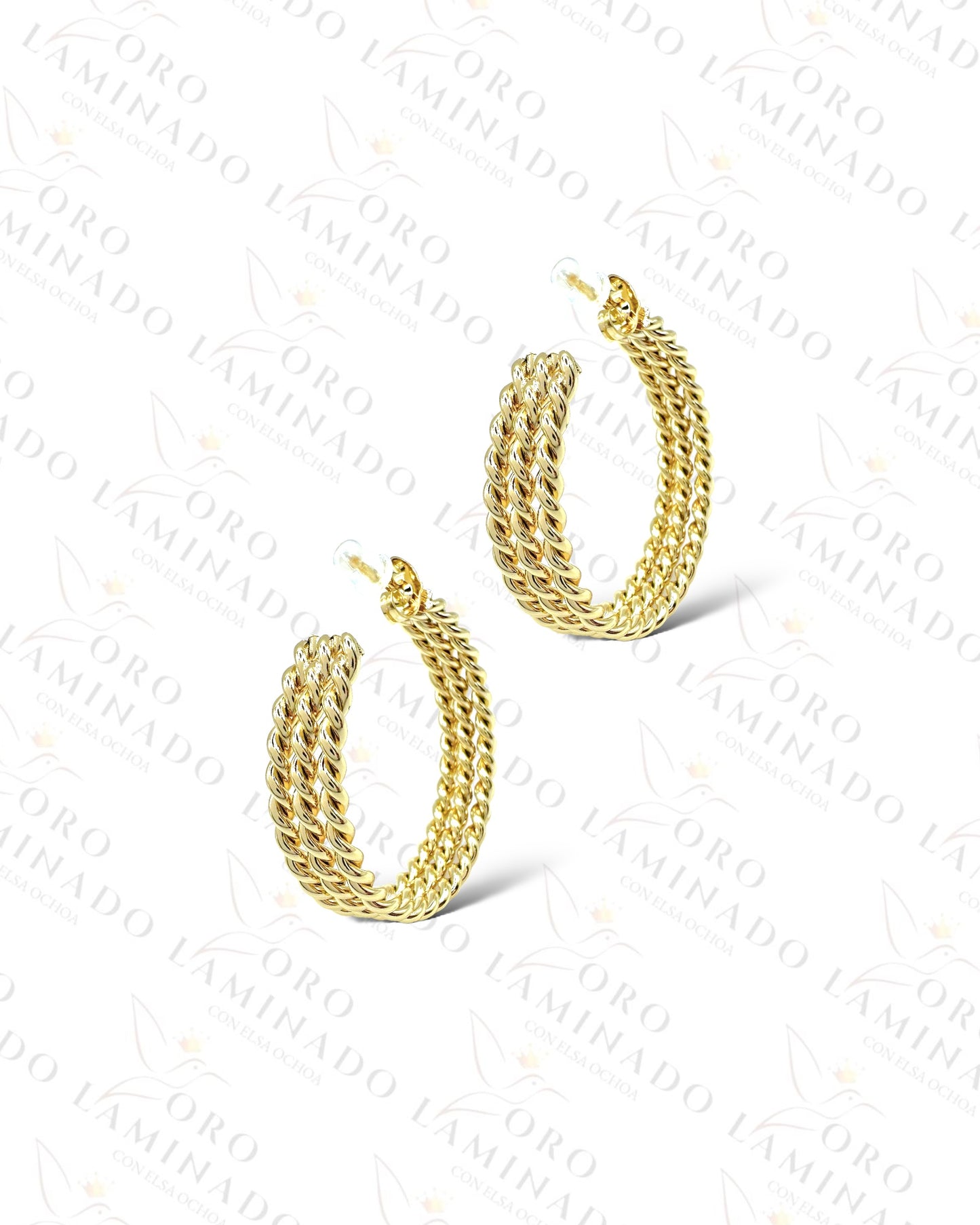 High Quality Rope Style Hoop Earrings C223