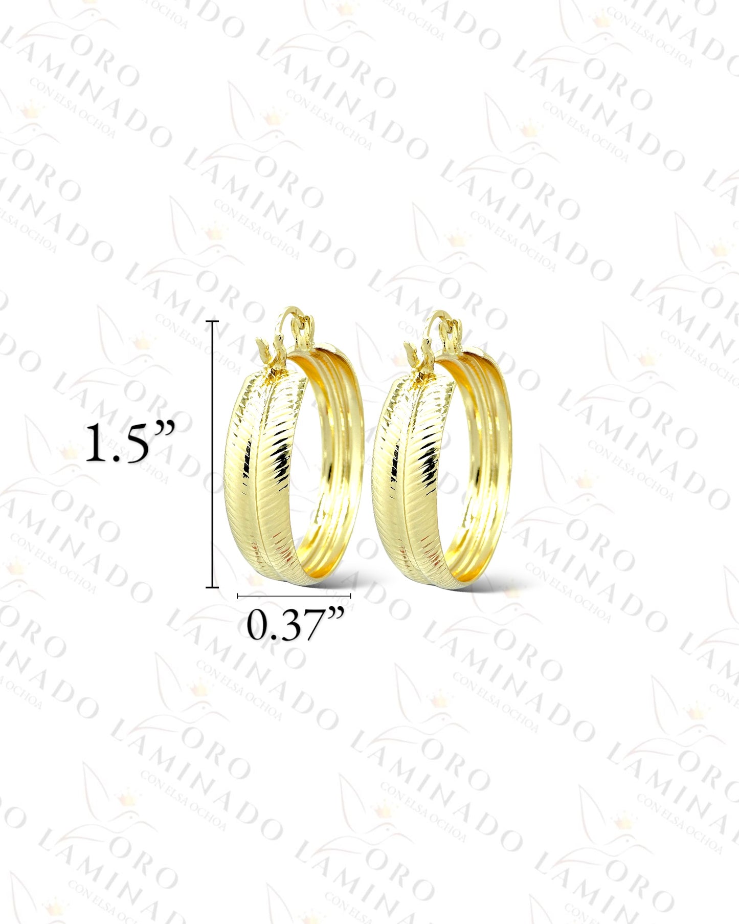 High Quality Gold Hoop Earrings C220