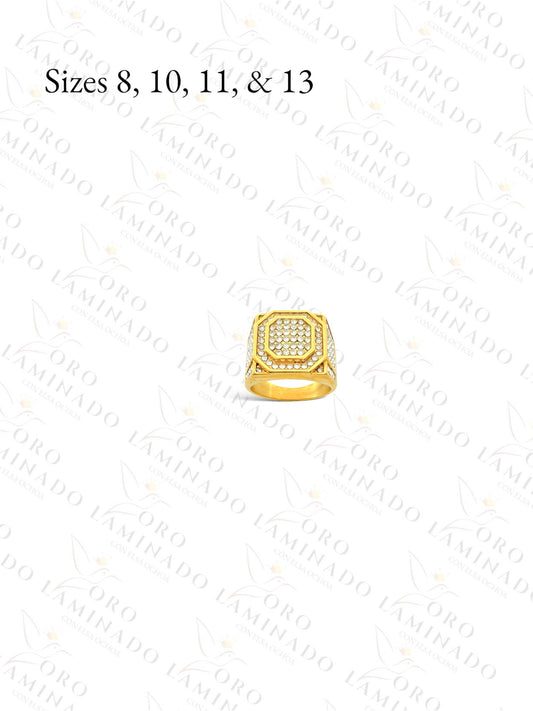 Stainless Steel Diamond Men Ring R217