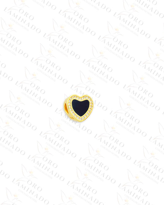 Dark Heart Charm Divider (Gold Filled) B364