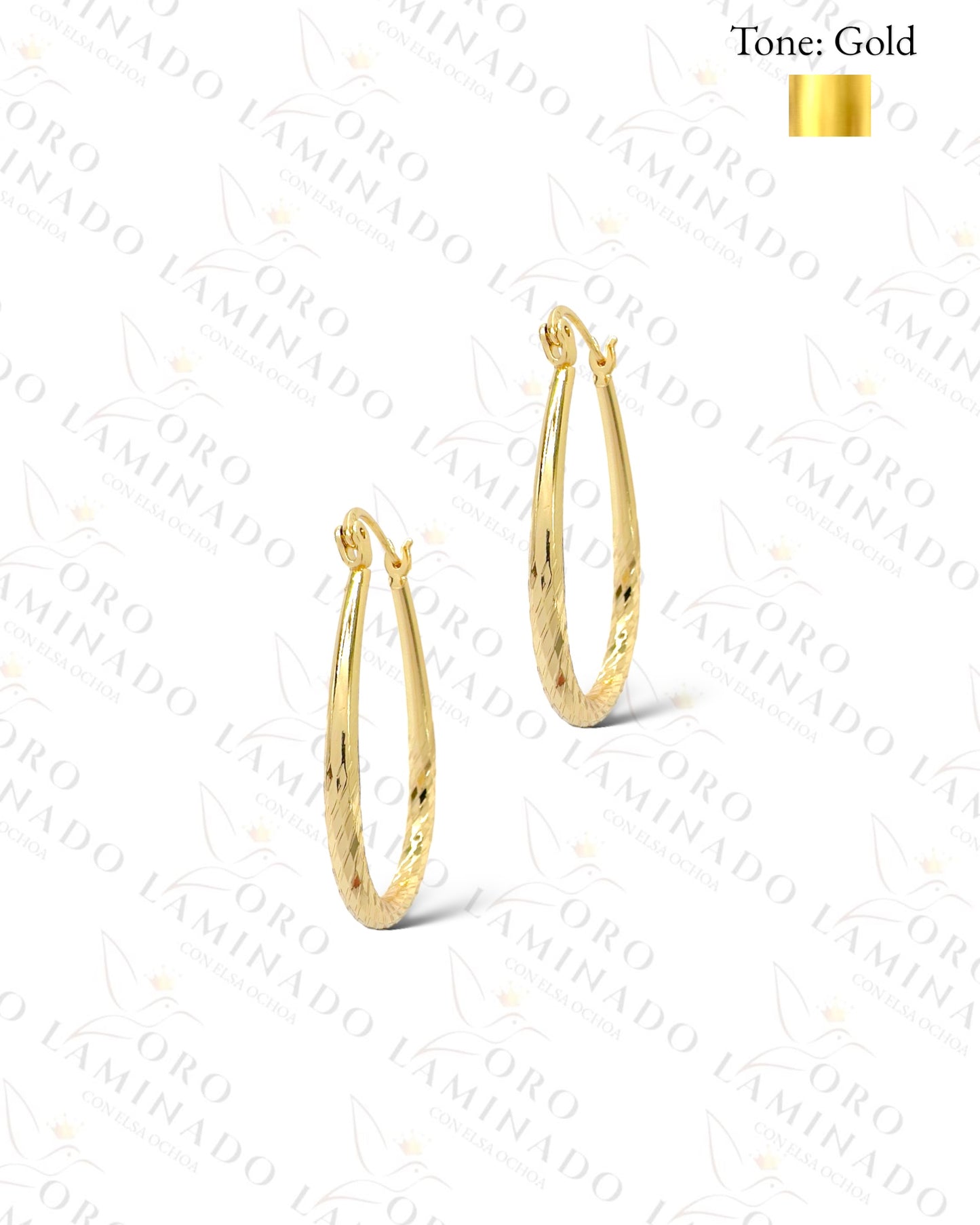 High Quality Pear Shape Hoop Earrings  C172