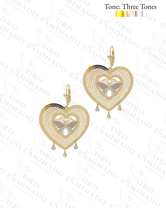 Butterfly Heart Mariachi Earring Y59