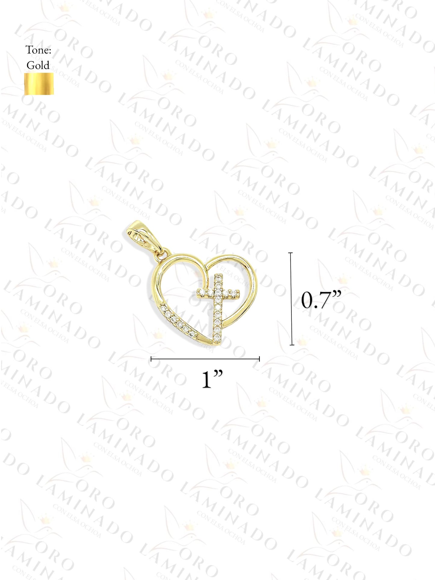 High Quality Heart Cross Set B374