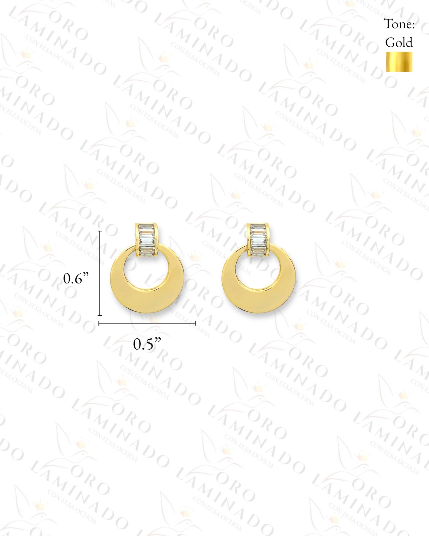 High Quality Gold Crescent Moon Earrings (Gold Filled) G224