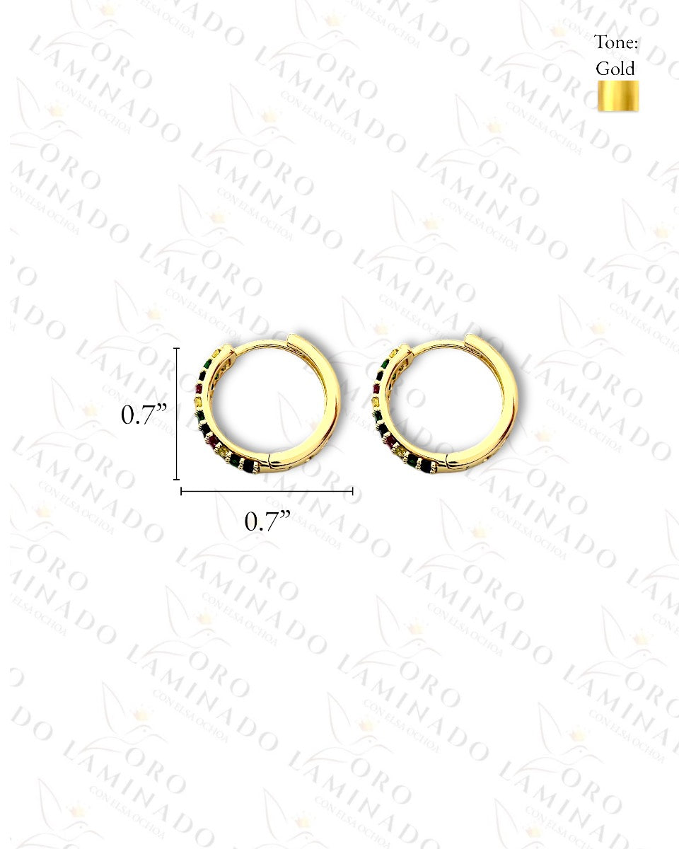 High Quality Multi-Color Hoop Earrings Y233