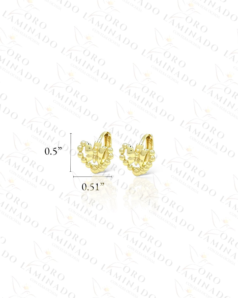 High Quality Golden Heart and Butterfly Earrings G413