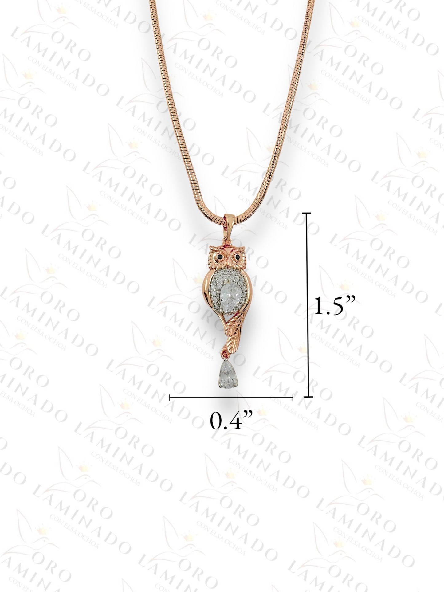 Gold Filled Rose Gold Owl set G321