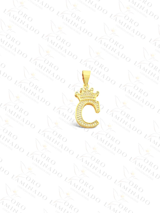 Letter "C" Crown Pendant Y119