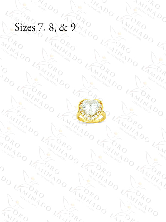 Gold Filled Diamond Heart Ring G468