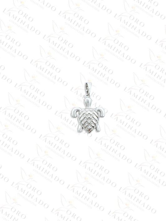 High Quality Silver Turtle Pendant Y43