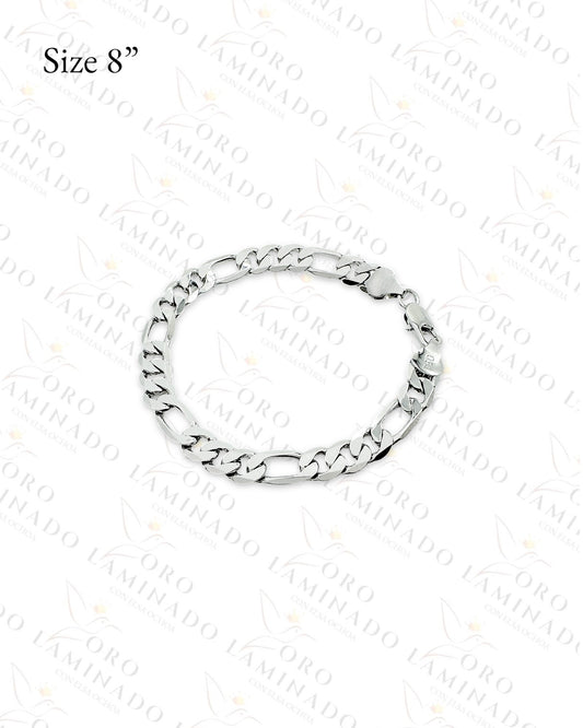 Silver Figaro Bracelet (Gold Filled) B281