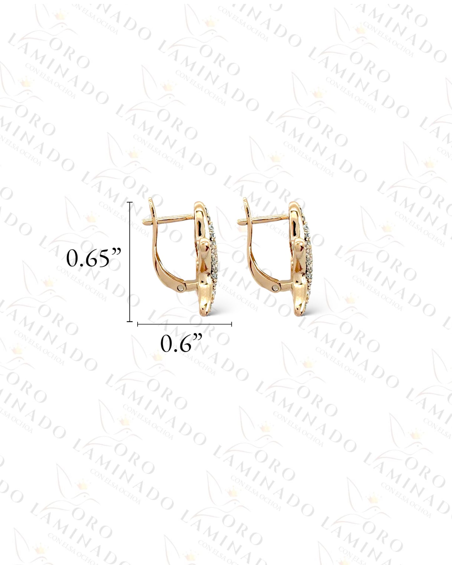 High Quality Diamond Starfish Hoop Earrings G206