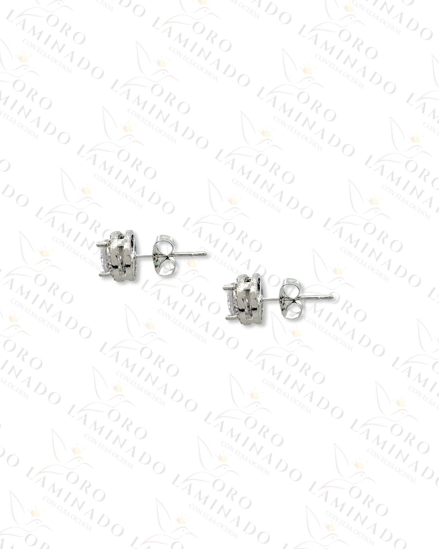 Diamond Silver Earrings Y130