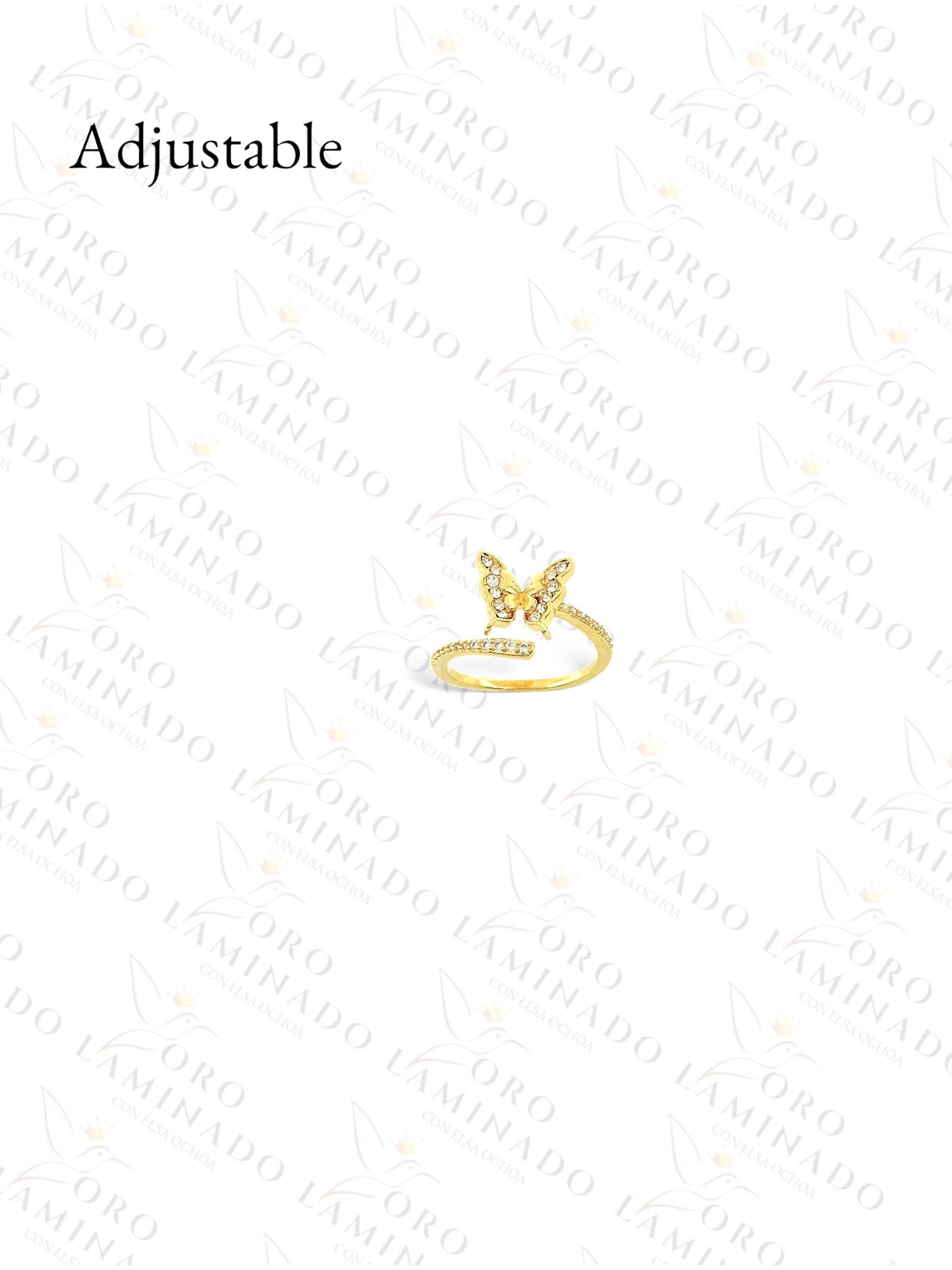 Gold Filled Butterfly Adjustable Ring C270