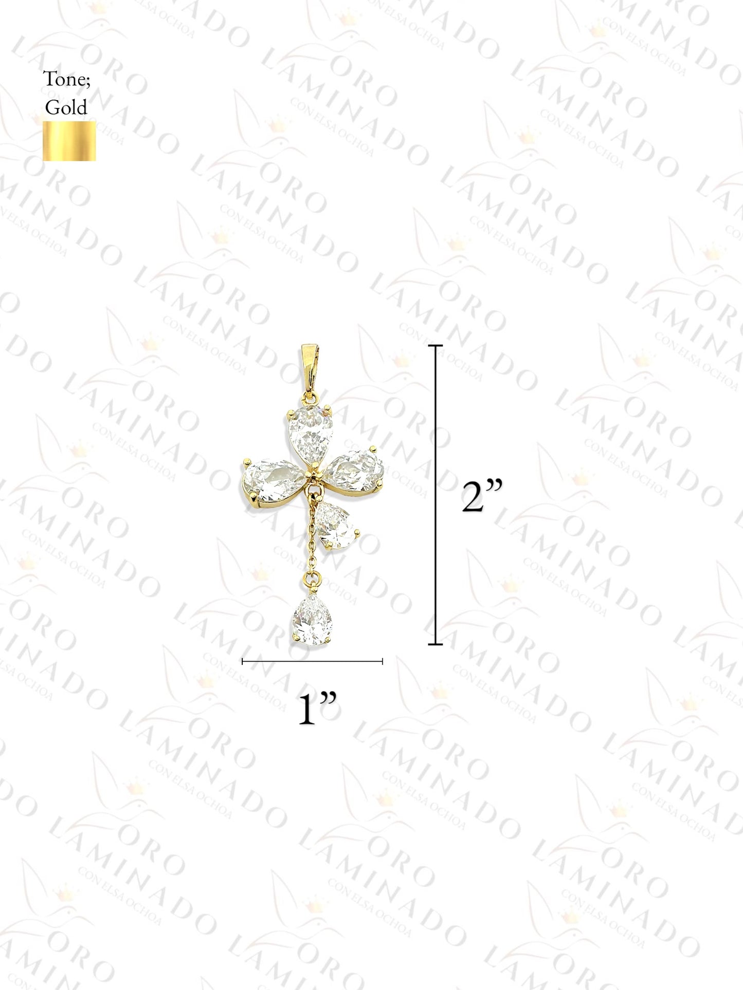 High Quality Clear Flower Pendant Y257