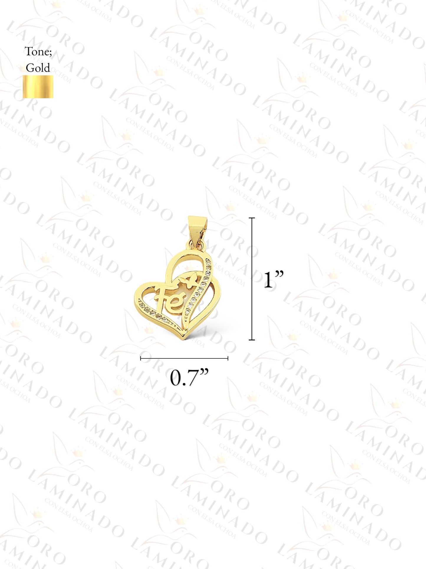 Heart "Fe" Pendant Y352