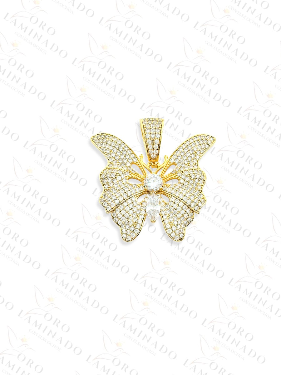 Gold Filled High Quality Butterfly Pendant B242