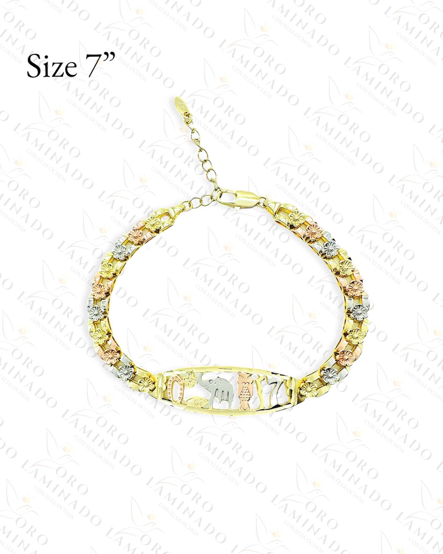 High Quality Three Tones 7 Powers Bracelet C449