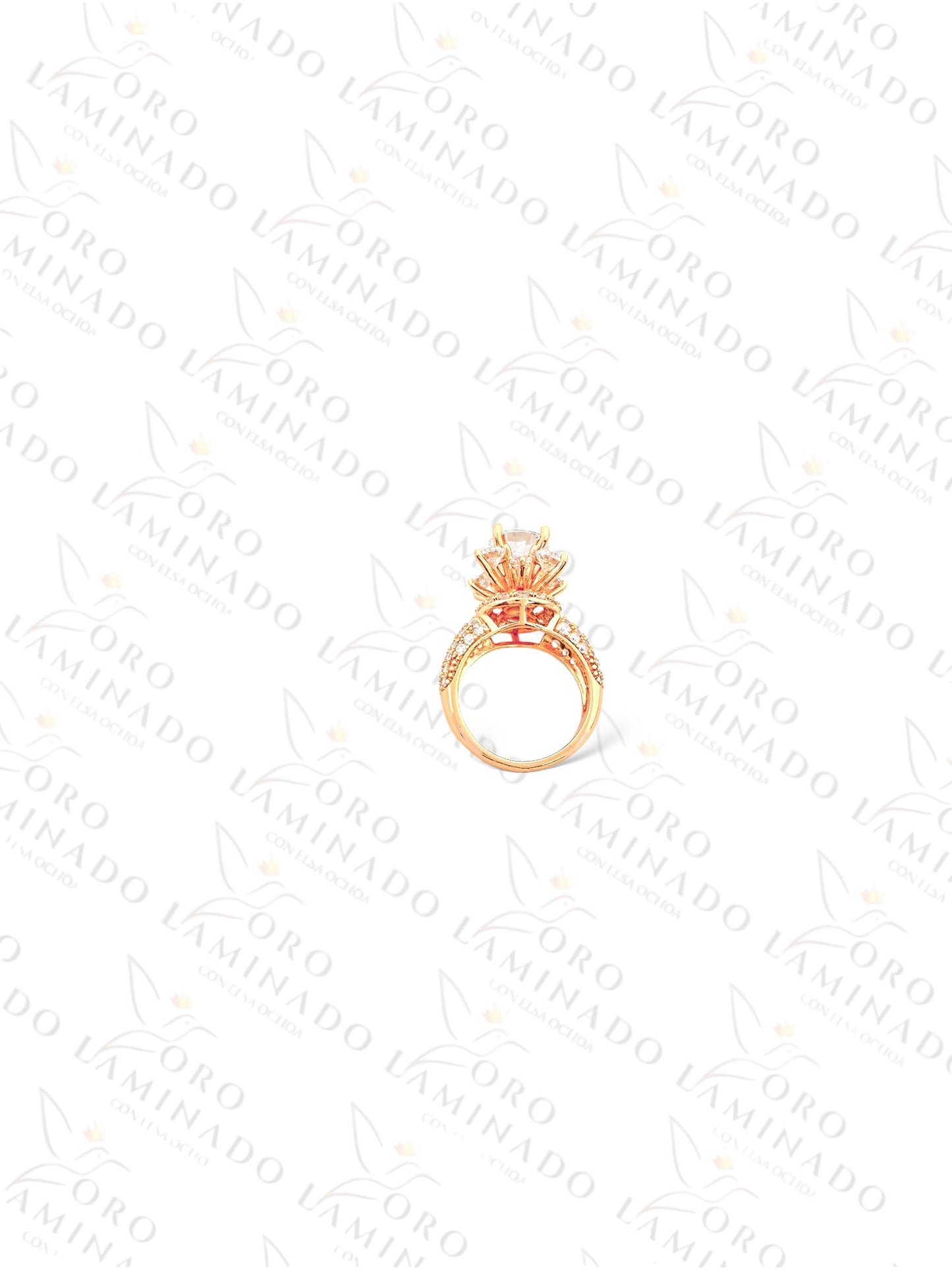 High Quality Rose Gold Princess Cut Ring G54