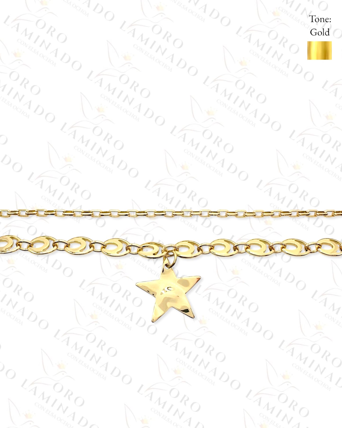 High Quality Golden Star Necklace (Gold Filled) B392