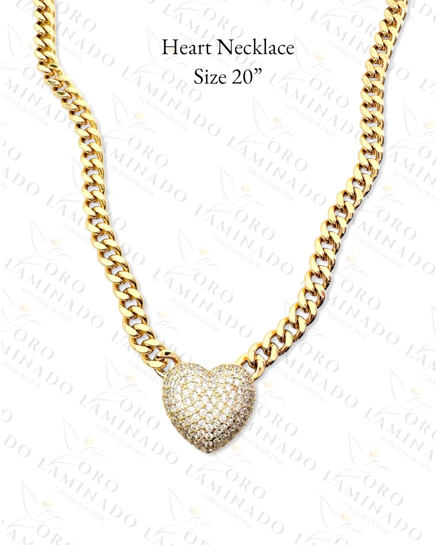 High Quality Diamond Heart Set (Gold Filled) C243