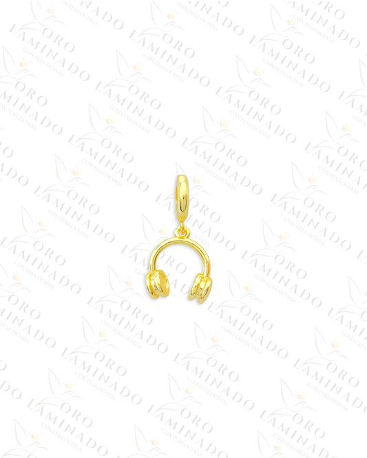 Headphones Charm (Gold Filled) B199