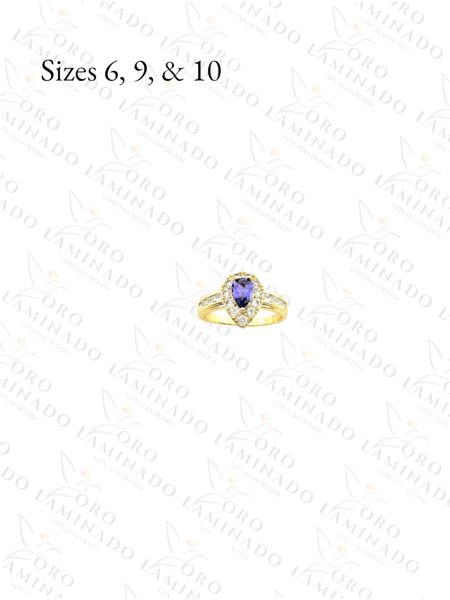 High Quality Purple Drop Ring G458