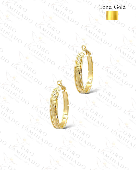 High Quality Triple  Hoop Earrings Y69