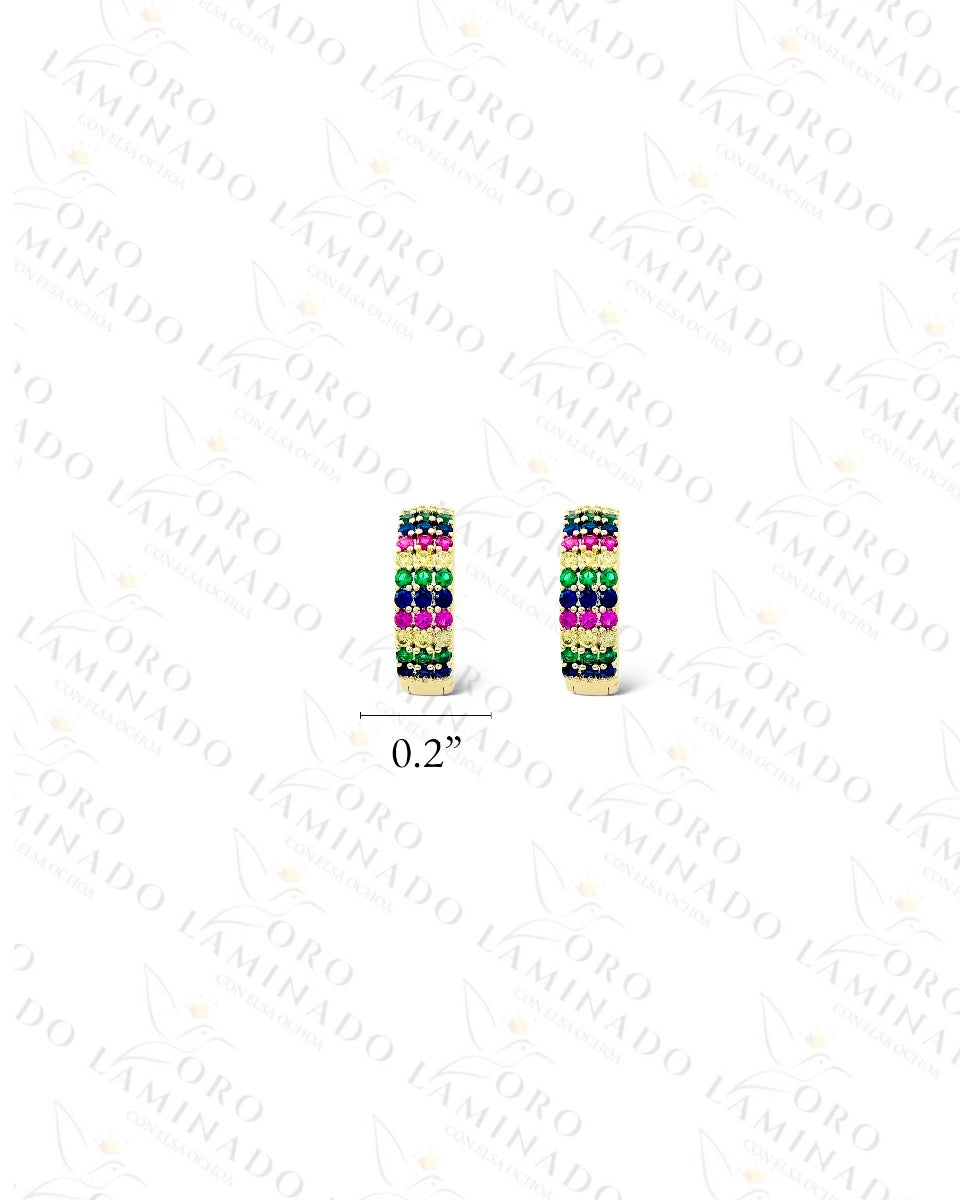 High Quality Multi-Color Hoop Earrings Y233