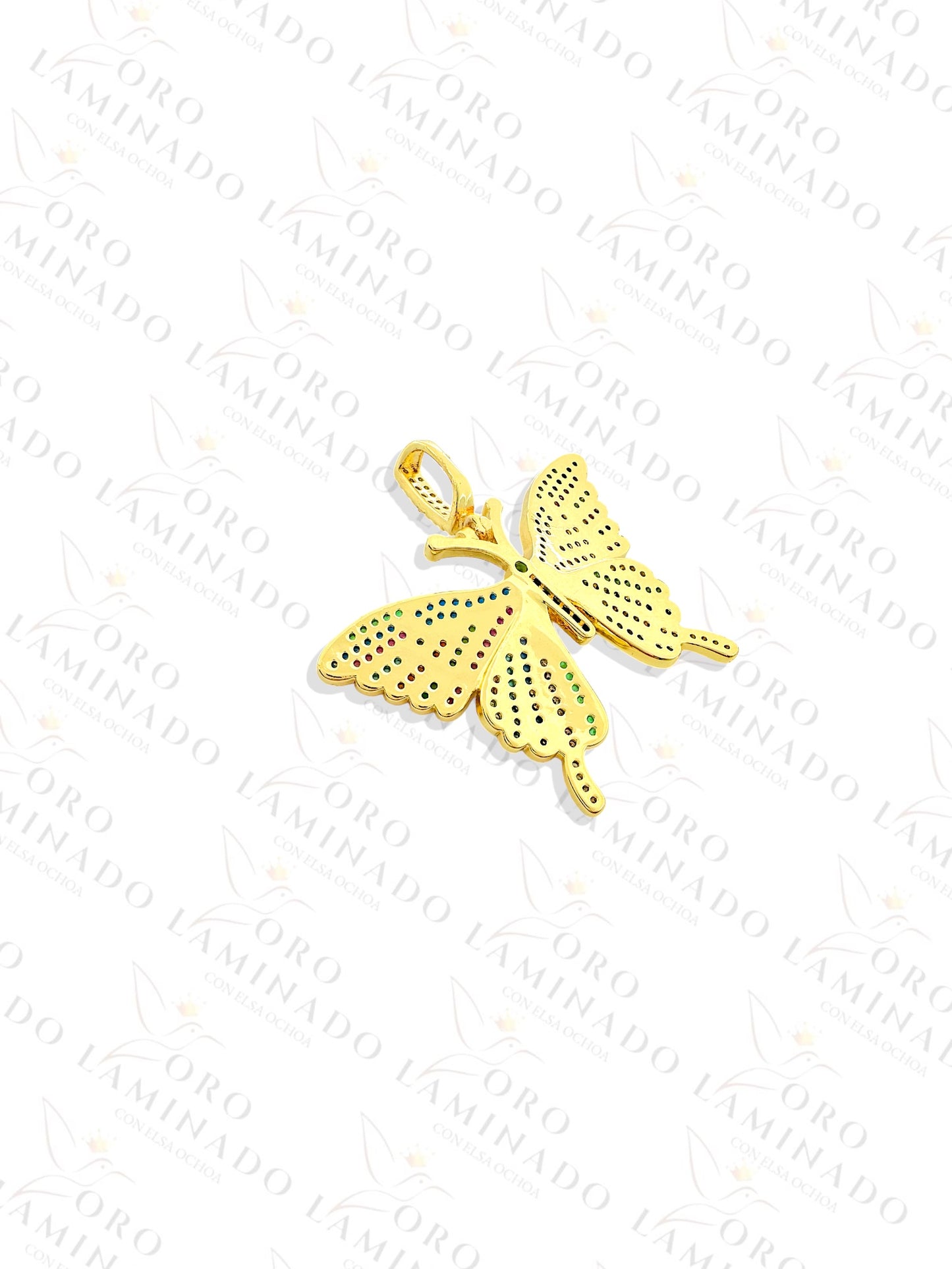 Multi-Color Butterfly Pendant Y289