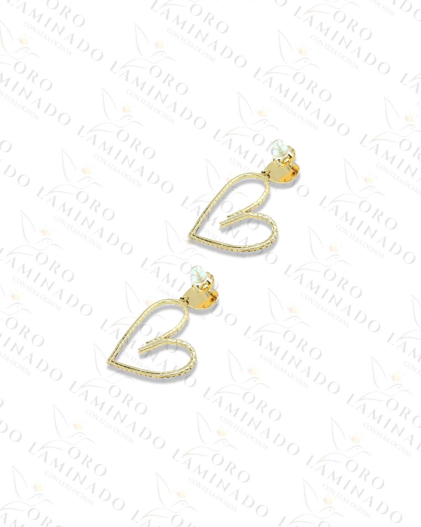 High Quality Double Heart Earrings  B47