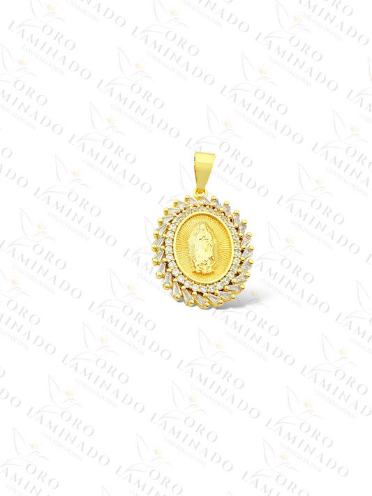 Oval Vigrin Mary Pendant B243