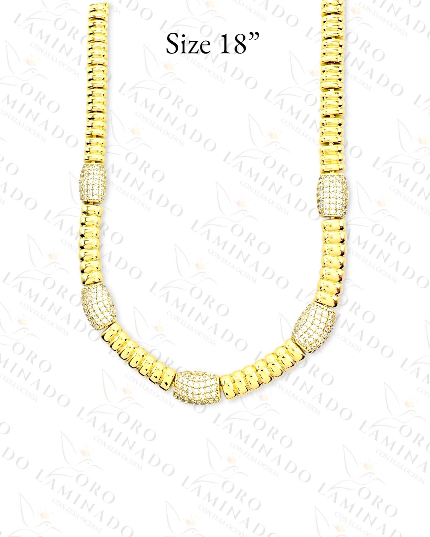 High Quality Tube Bead Chain Set (Gold Filled) R404